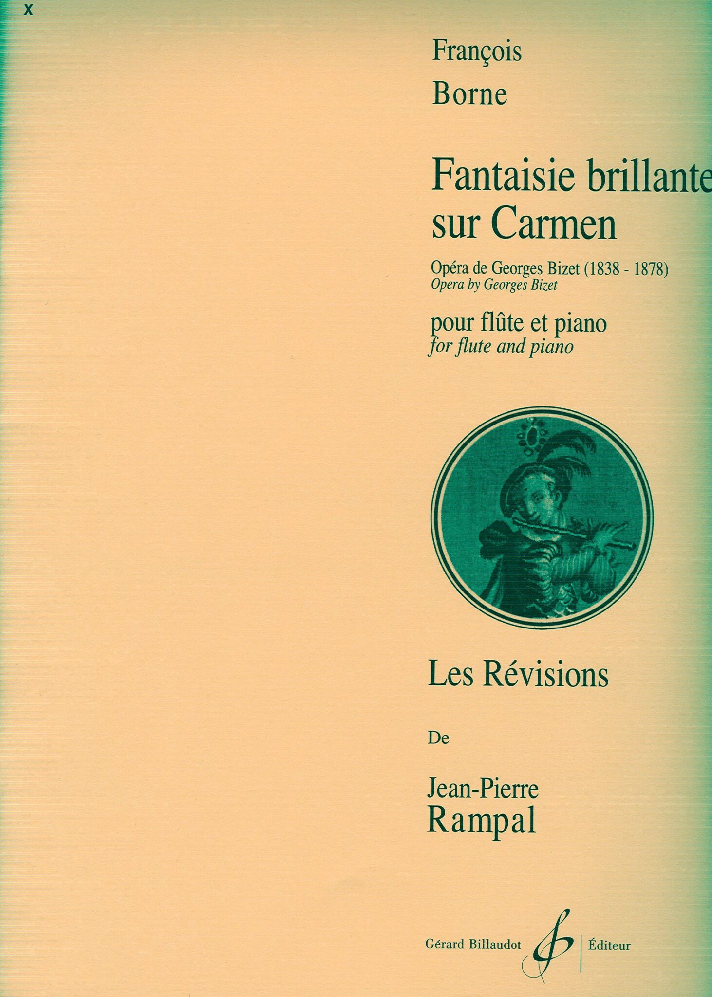 FANTASÍA BRILLANTE DE CARMEN F. BORNE/RAMPAL BILLAUDOT FANTASÍA BRILLANTE DE CARMEN F. BORNE/RAMPAL BILLAUDOT
