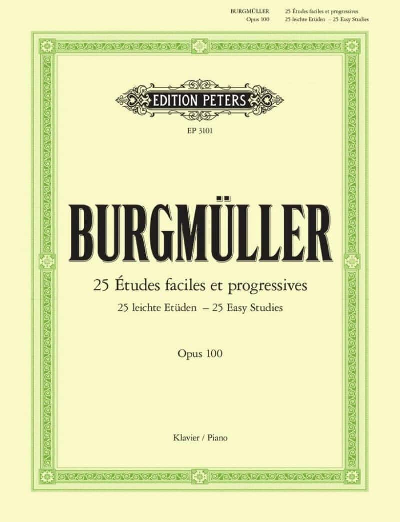 25 ESTUDIOS FÁCILES Y PROGRESIVOS BURGMULLER OP.100 PETERS