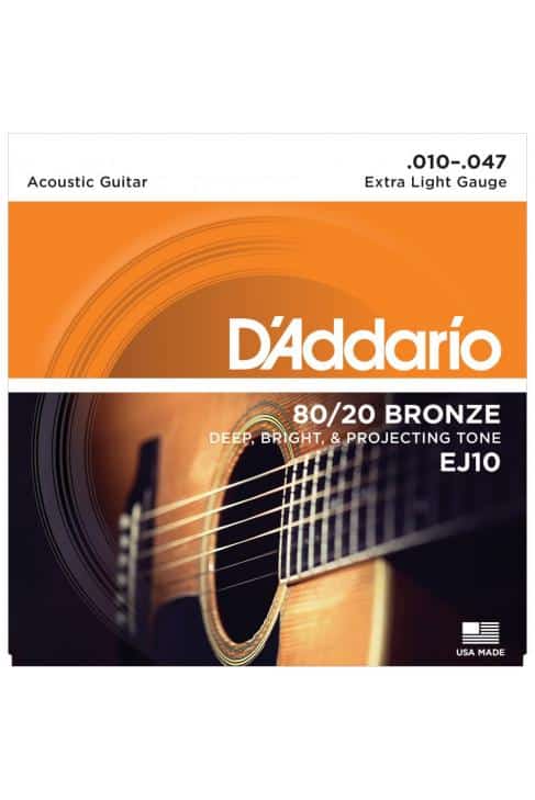 CUERDAS ACÚSTICA D´ADDARIO EJ10 10-47
