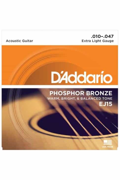 CUERDAS ACÚSTICA D´ADDARIO EJ15 10-47