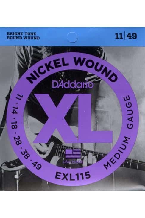 CUERDAS ELÉCTRICA D´ADDARIO EXL115 11-49