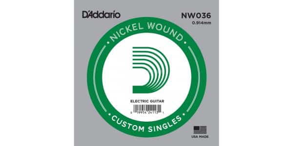 CUERDA ELÉCTRICA D´ADDARIO NW036