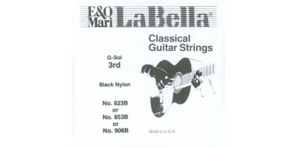 CUERDA LA BELLA BLACK NYLON ALTA TENSIÓN 3ª