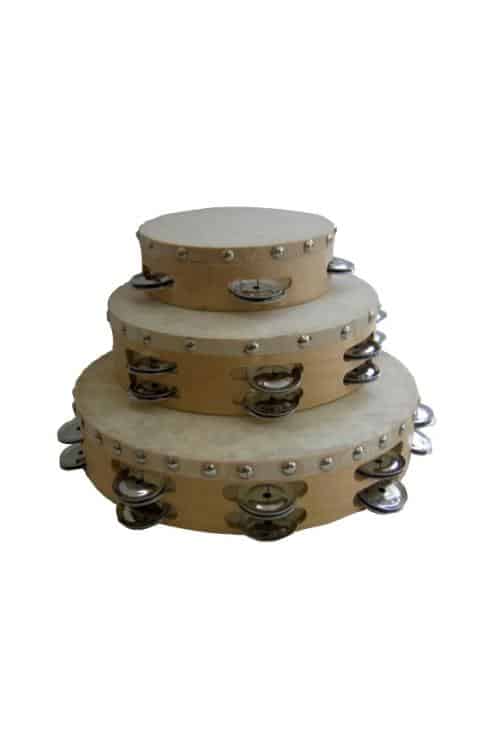 PANDERETA CON PARCHE DE 25CM TH1016