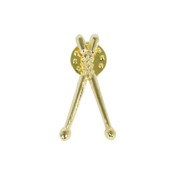 PIN ORTOLÁ BAQUETAS DORADO FTP014