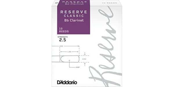 CAÑA RESERVE CLASSIC CLARINETE Nº2,5 DCT1025