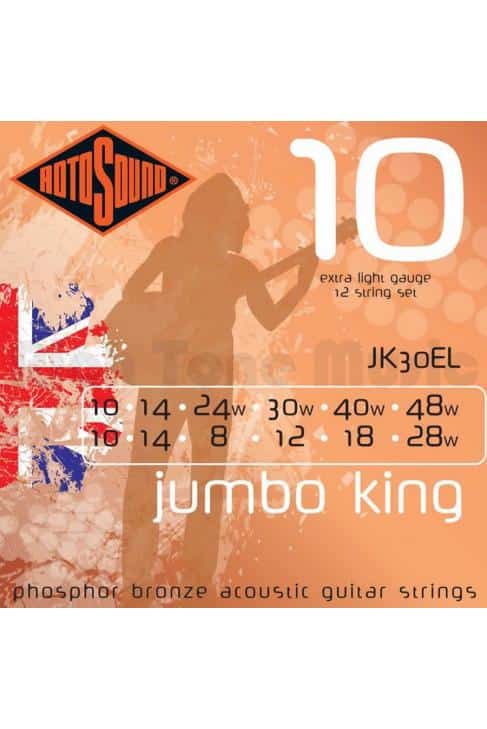 JUEGO 12 CUERDAS ACÚSTICA ROTOSOUND JK30EL