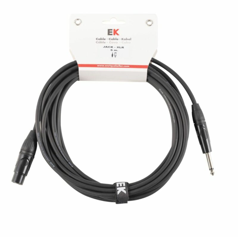 CABLE MICRO JACK-XLR HEMBRA 6M EK AUDIO PXJ0016