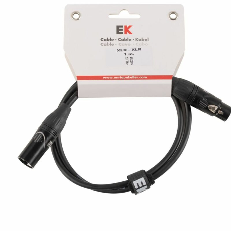 CABLE MICRO XLR-XLR 9M EK AUDIO PXX0019