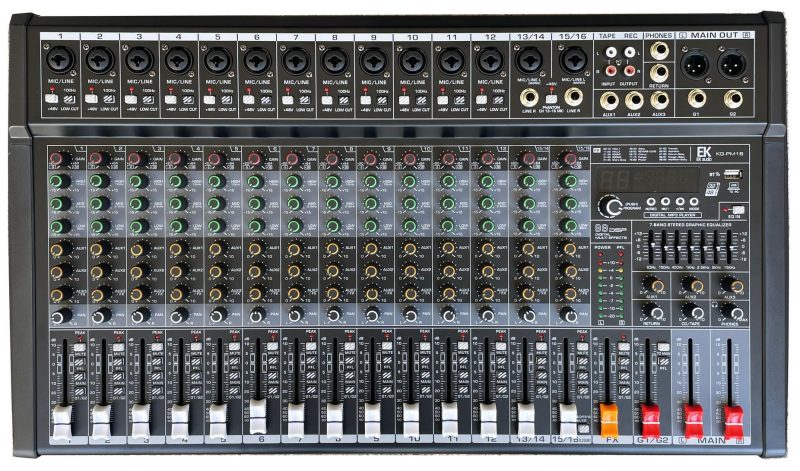 MESA DE MEZCLAS EK AUDIO KGPM16