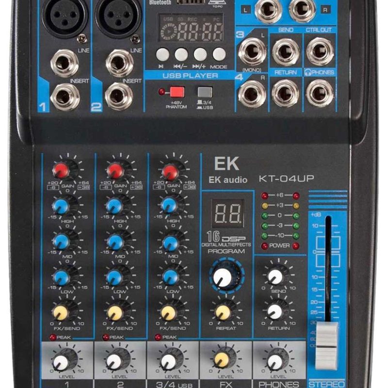 MESA DE MEZCLAS EK AUDIO KT04UP
