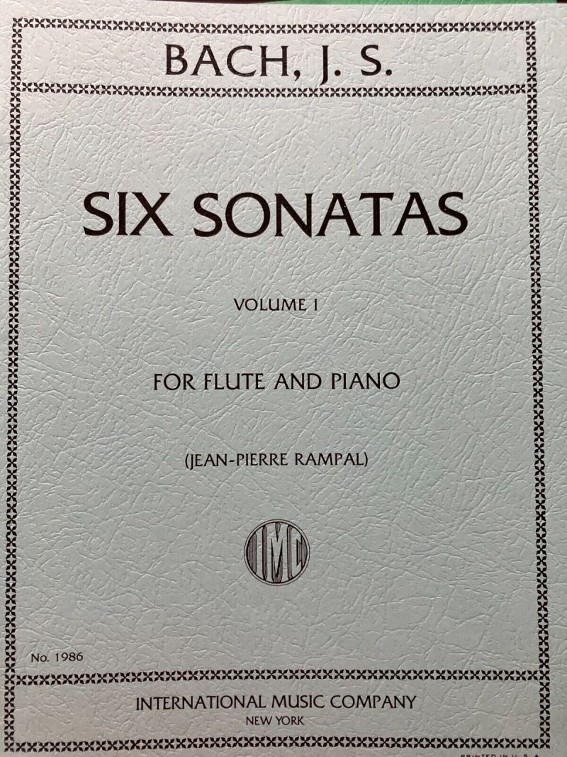 6 SONATAS BACH FLAUTA Y PIANO RAMPAL  V.I IMC