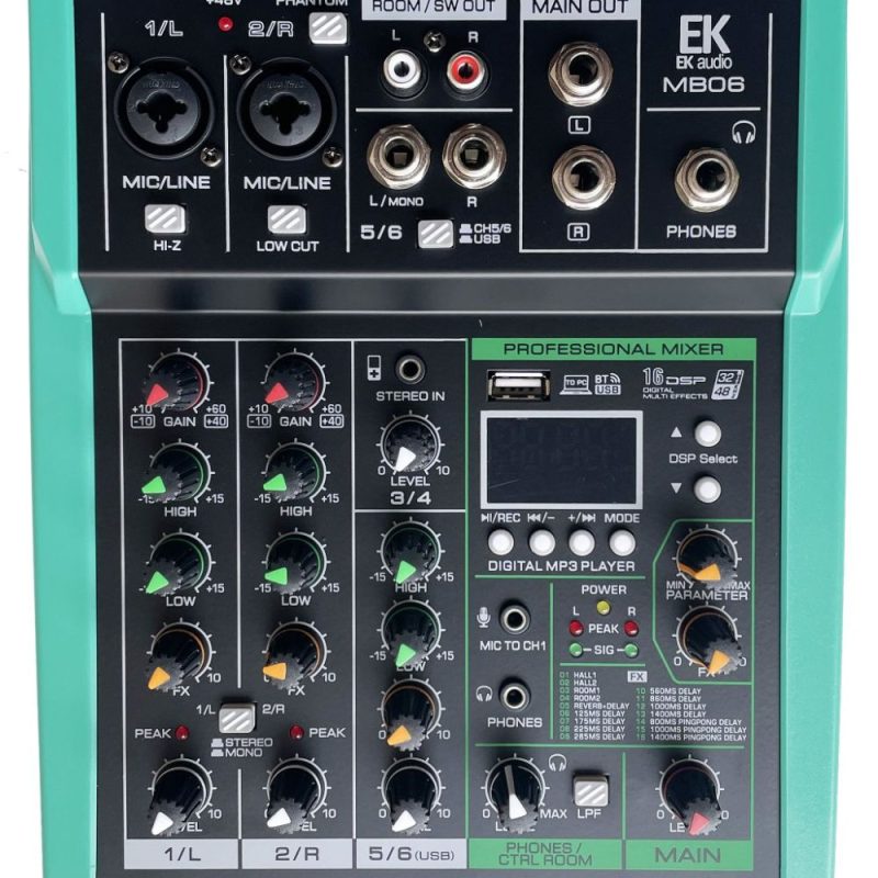 MESA DE MEZCLAS EK AUDIO MB06