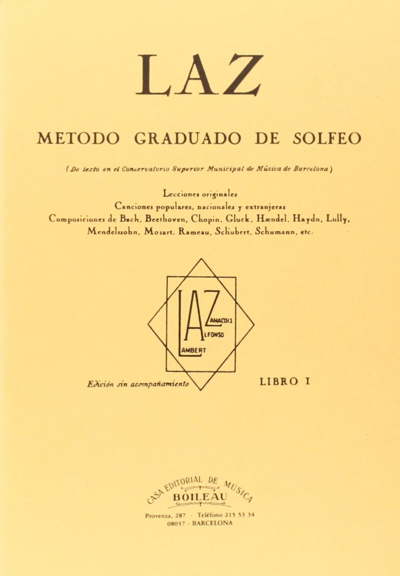 MÉTODO GRADUADO DE SOLFEO LAZ I BOILEAU