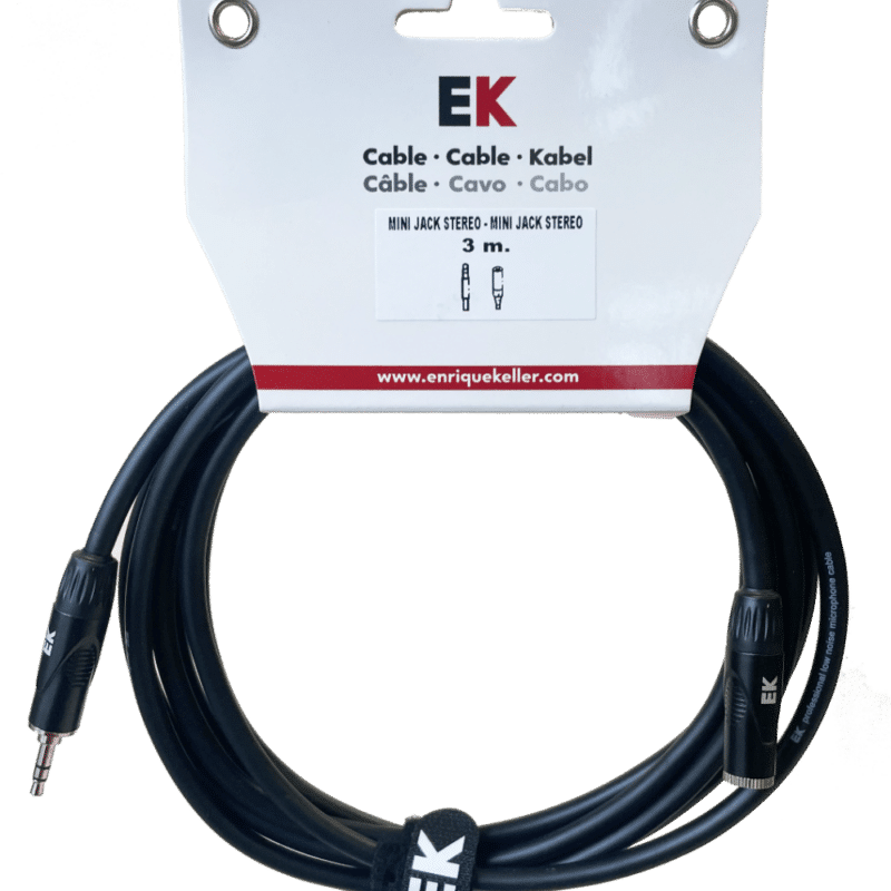 CABLE EK AUDIO MINI JACK HEMBRA/MINI JACK MACHO 3M ACEKS